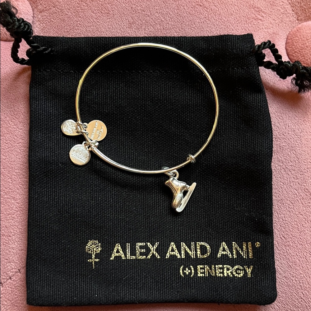 Alex and Ani ice skate bracelet